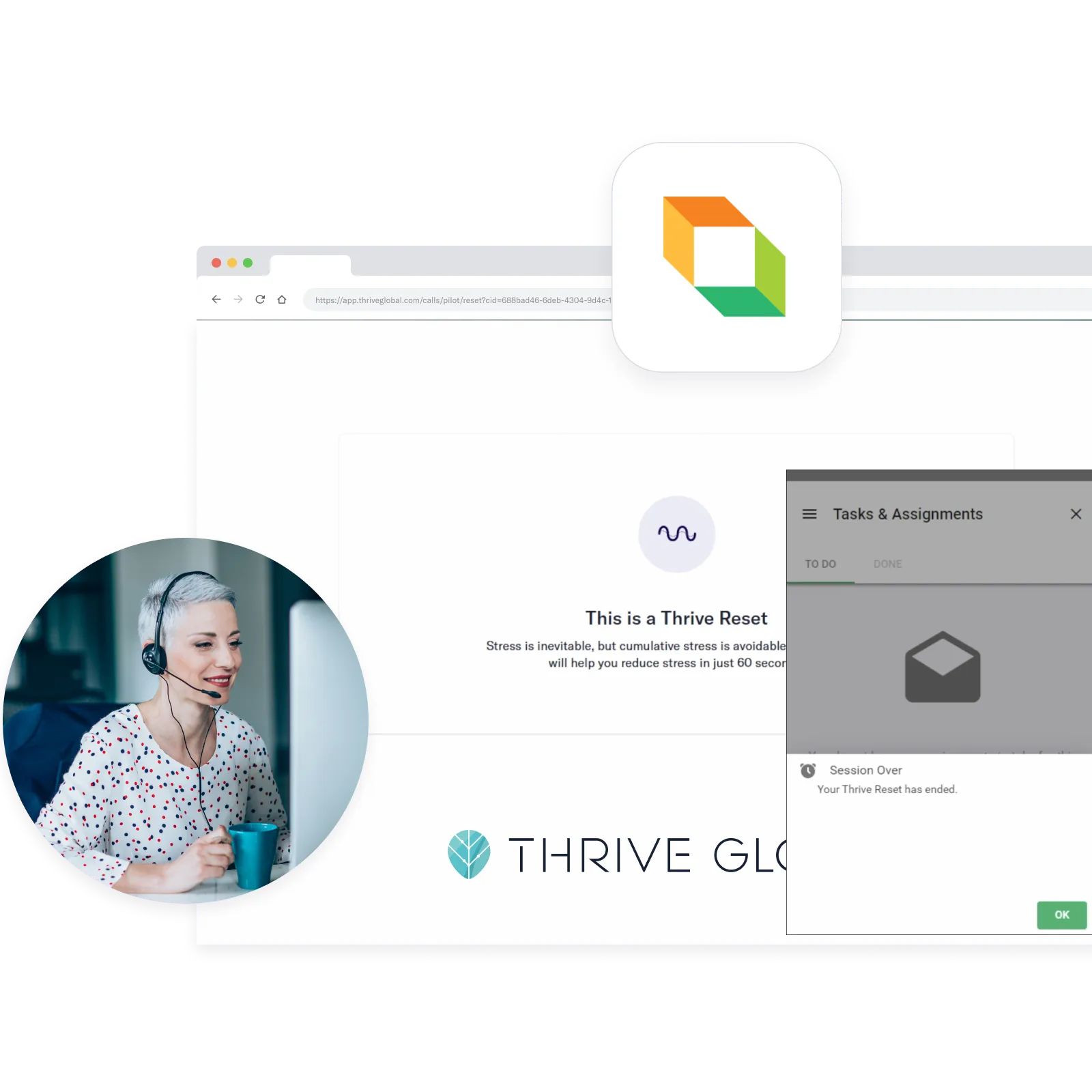 The Thrive Platform drives productivity through well-being.